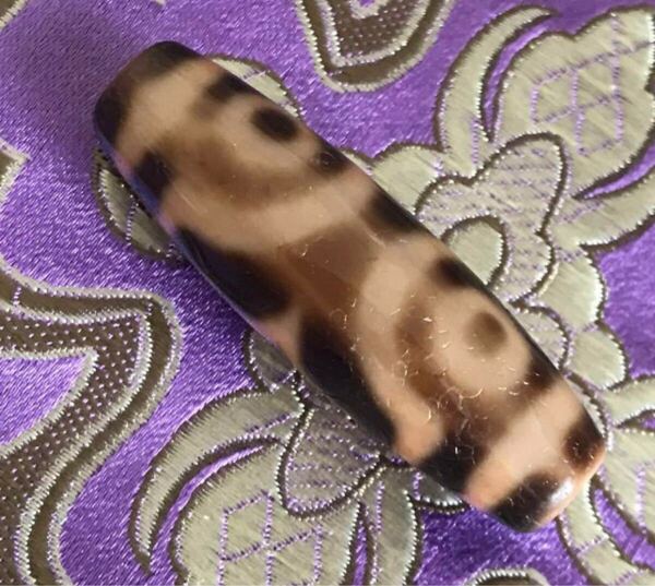 三眼天珠 老鉱 本物 チベット 天珠文化