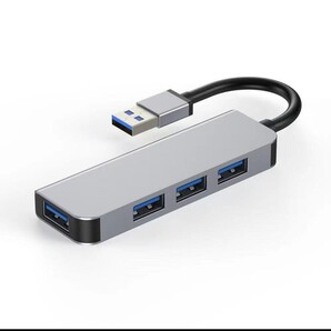 4IN1 USB 3.0ハブ 5Gbps高速データ転送 コンパクトデザイン