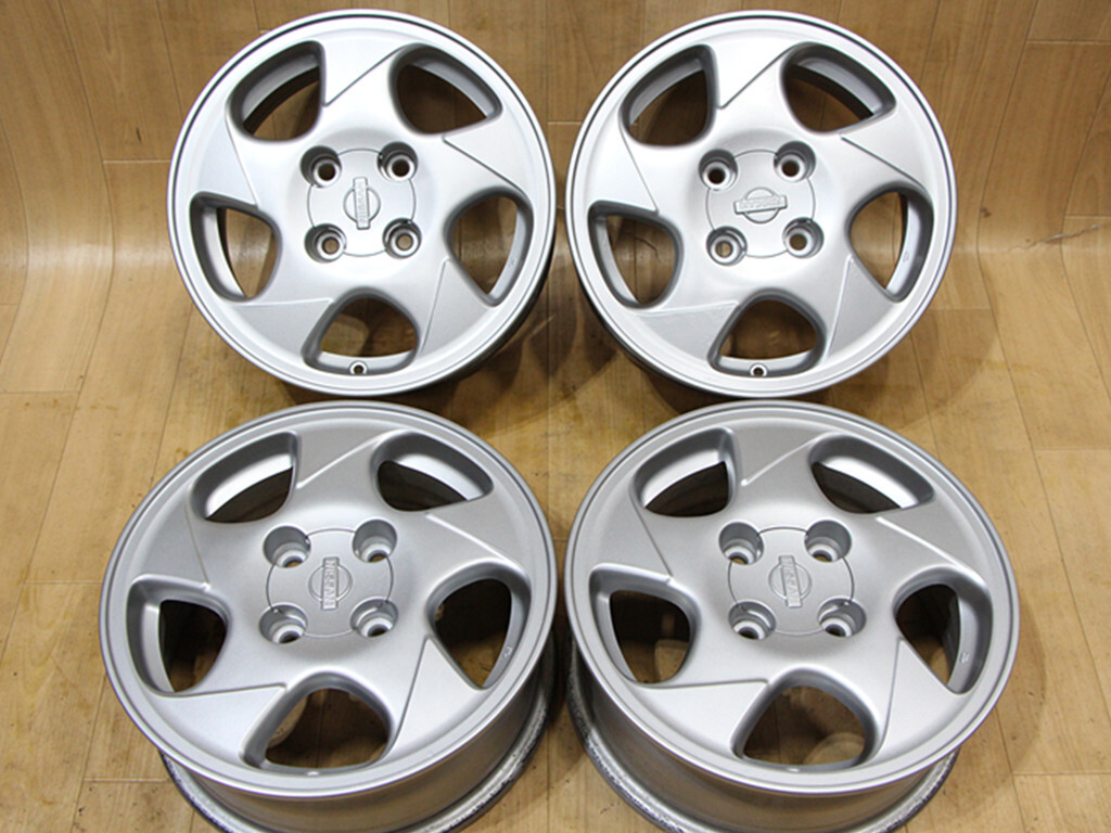 B664 редкий распроданный NISSAN Ниссан Nissan оригинальный Silvia S14 Q's 15X6J+40 PCD114.3 4 дыра HCR32 S13 180SX A31 C33 JDM USDM возможна курьерская доставка Yamanashi префектура 