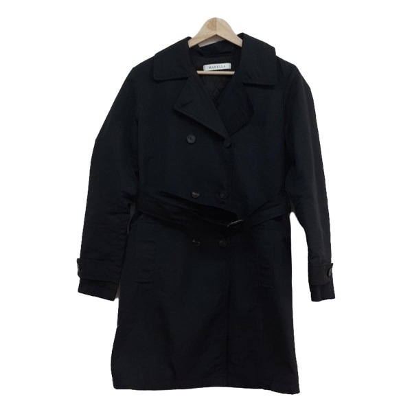 MARELLA マレーラ トレンチコート ロングコート ブラック LL
