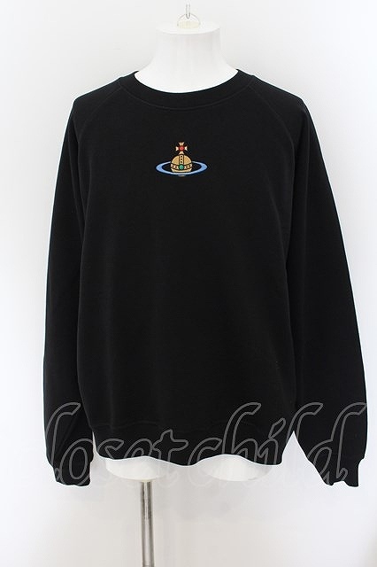 ヴィヴィアンウエストウッド 中古 / RAGLAN スウェット XS ブラック O-24-09-15-008-to-IG-ZY