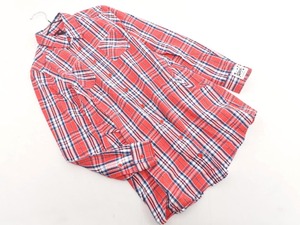 Рубашка-туника X-girl X-girl Check Tunic Shirt размер1/красный ◇■ ☆ faa8 Ladies