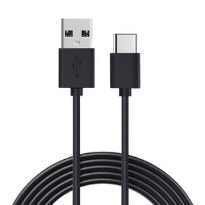 PS5用充電コード USB充電ケーブル (2m, ブラック) SLEIJAOOE ps5 コントローラー ケーブル 急速充電 Type USB C ケーブル PlayStation 5