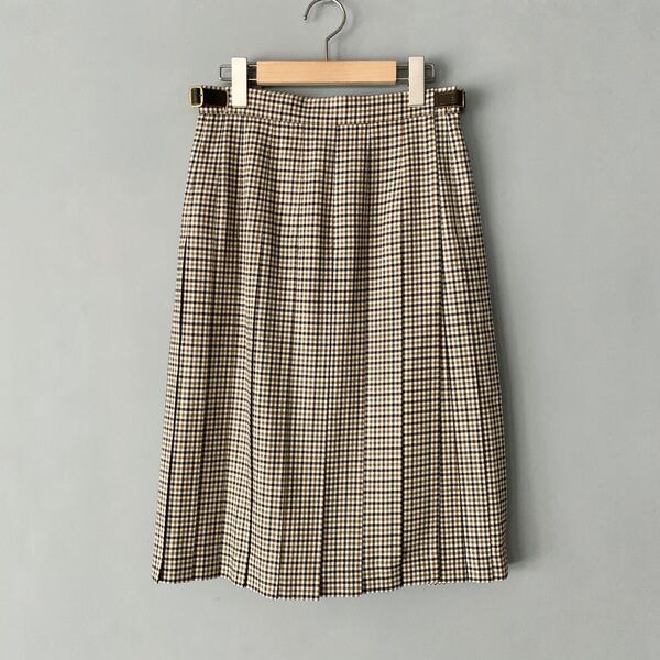 Aquascutum キルトプリーツスカート 11 アクアスキュータム クラブチェック