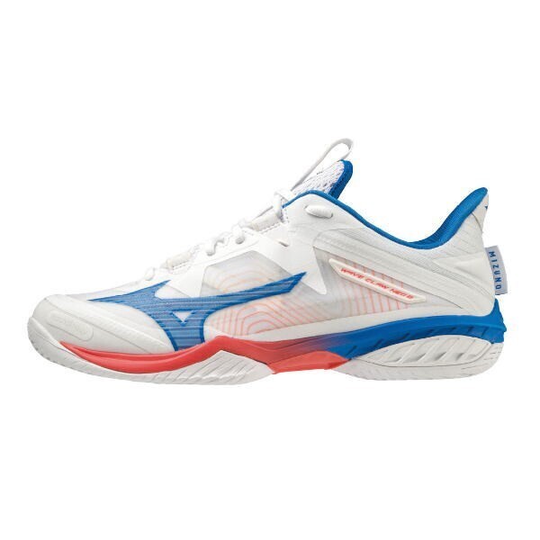 【71GA227510 27.0】MIZUNO(ミズノ) バドミントンシューズ ウェーブクロー NEO 2 FIT ホワイト/ブルー/ピンク 新品未使用 2E相当