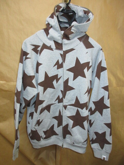 A BATHING APE STA柄 ジップパーカー スタ ベイプ BAPE 星 M アベイシングエイプ - ブランド古着の買取販売フォーサイト  オンラインストア