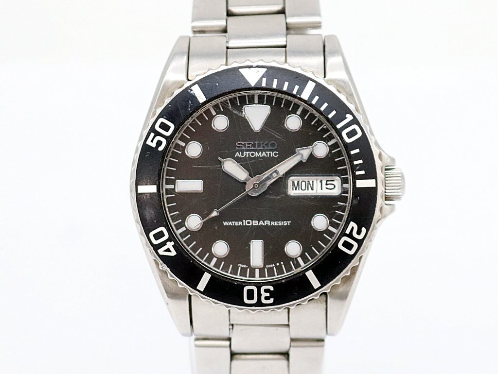 SEIKO(セイコー) / 自動巻腕時計/アナログ/ラバー/BLK/BLK/7S26