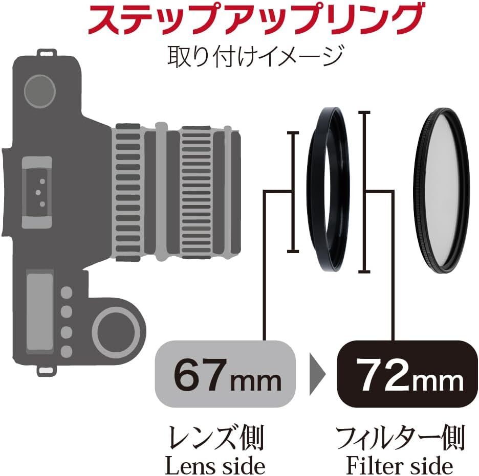 美品 SIGMA 12-24mm F4.5-5.6 EX DG EFマウント 新品 ステップアップリング 62mm ⇒ 67mm フィルター変換