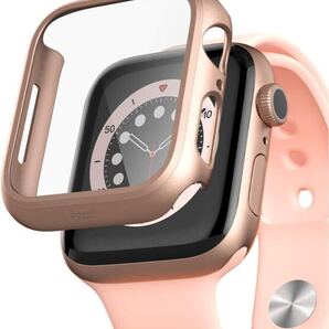 g136 Apple Watch ケース Series 6/SE2/SE/Series 5/Series 4 44mm 用 ケース 傷防止 耐衝撃 超軽量 PC素材 全面保護 ローズゴールド