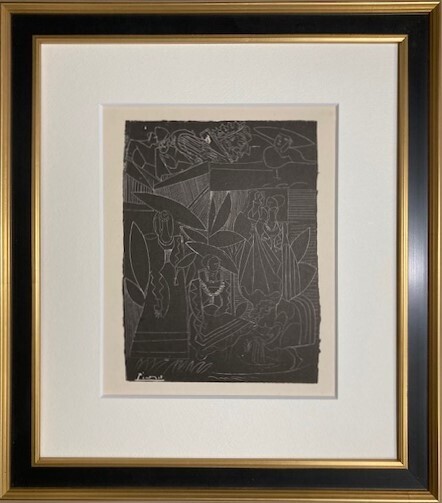 【特価】 ≪ パブロ・ピカソ ≫ リトグラフ【石版画】 BATHSEBA AND DAVID 1947年 PABLO PICASSO