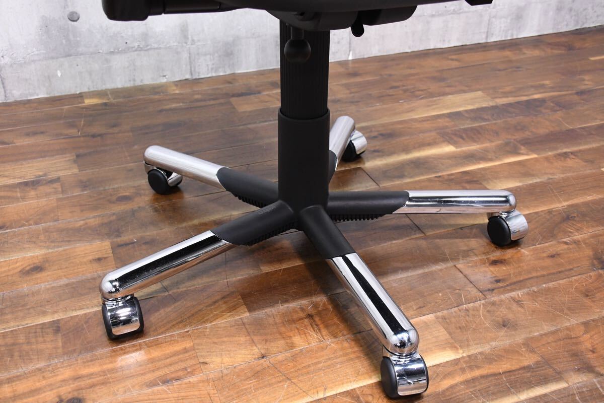 DLC135 美品 vitra Figura ヴィトラ フィグラチェア マリオベリーニ デスクチェア 40万 ブラック レザー/総本革 エグゼクティブチェア 書斎 DLC135 美品 vitra Figura ヴィトラ フィグラチェア マリオベリーニ デスクチェア 40万 ブラック レザー/総本革 エグゼクティブチェア 書斎