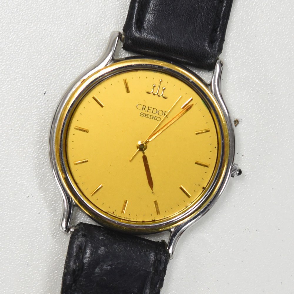楽天市場】SEIKO セイコー クレドール 8J81-6B00 K18/SS 革