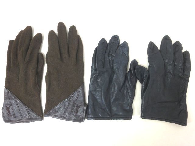 イヴサンローラン 革手袋 カサンドラ グローブ（レザー） | Saint Laurent サンローラン