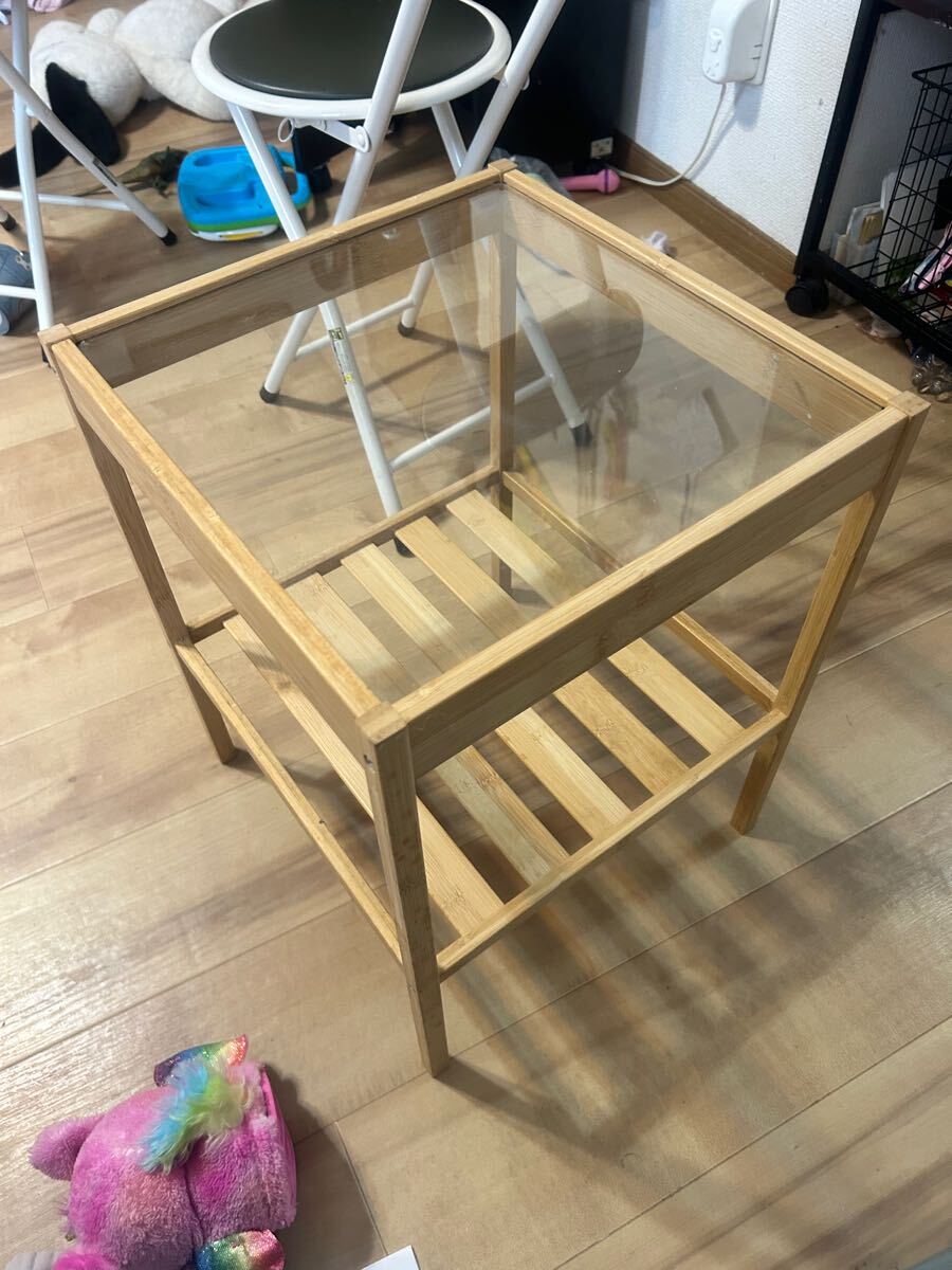希少 ヴィンテージ Ikea Karljohan パイン無垢材 サイドテーブル
