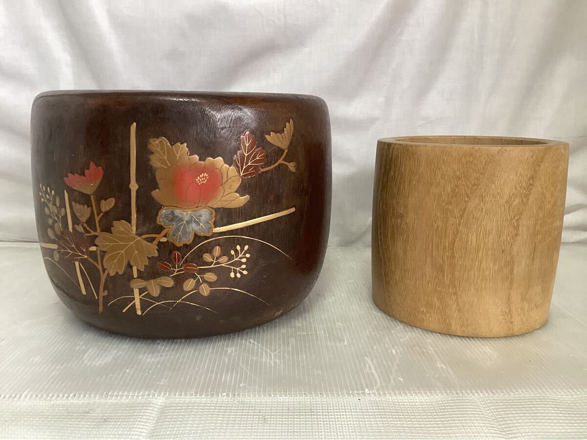 Yahoo!オークション -「火鉢 木製」(木工、竹工芸) (工芸品)の Yahoo!オークション -「火鉢 木製」(木工、竹工芸) (工芸品)の