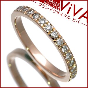 Tiffany novo половина Circle бриллиантовое кольцо кольцо K18PG розовое золото 8 номер прекрасный товар новый товар произведена отделка