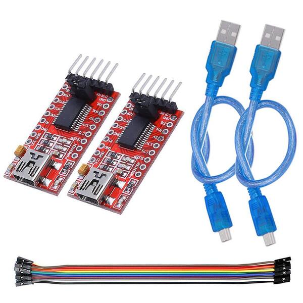 【次回入荷なし】FT232RL USB-TTLシリアル変換アダプターモジュール 5V/3.3V切り替え FTDI 2個入り 専用U