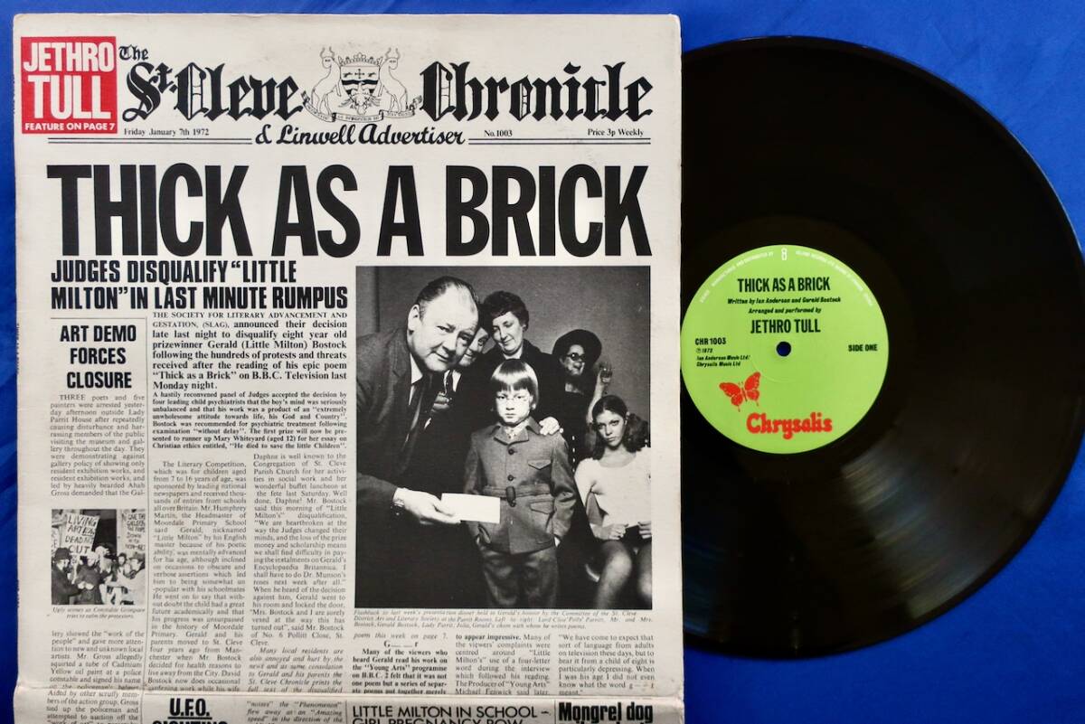 Jethro Tull = ジェスロ・タル – Thick As A Brick = ジェラルド