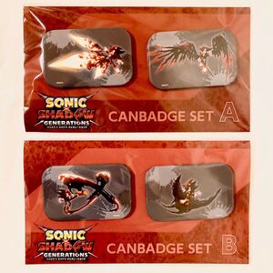 ソニック × シャドウ ジェネレーションズ 缶バッジ 2個入りセット AとB セット ソニックザヘッジホッグ SEGA セガ