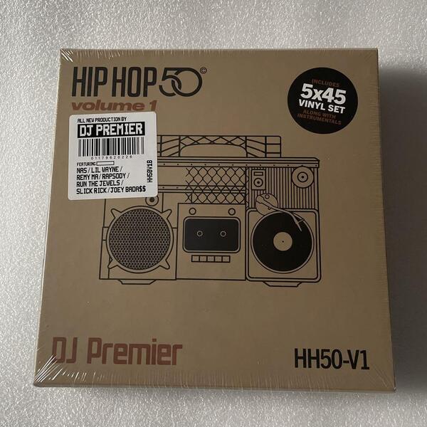新品 DJ Premier Hip Hop 50 7インチ×5枚 Box Set / Nas Joey Bada$$ Slick Rick Lil Wayne Remy Ma & Rapsody Run The Jewels