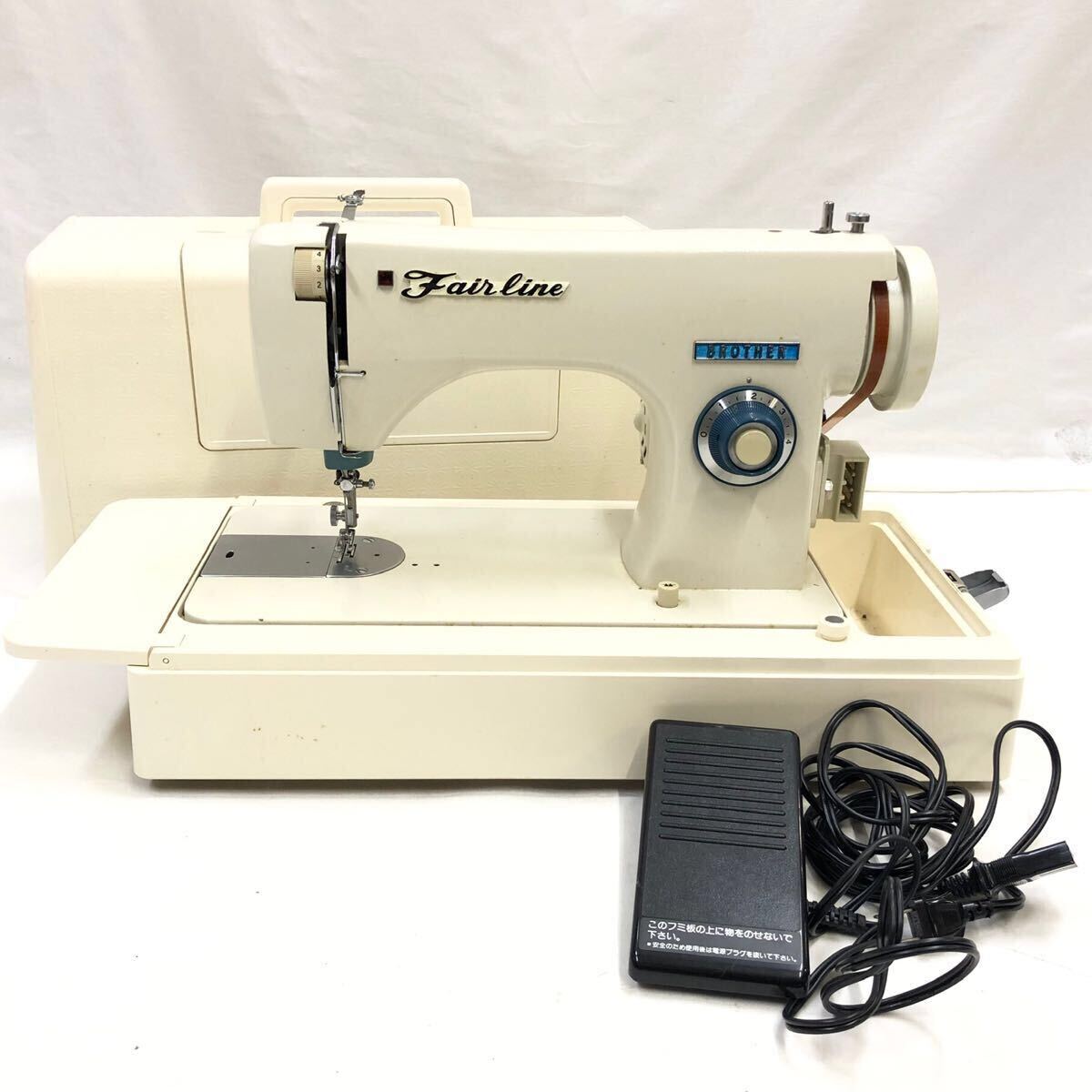 BROTHER ミシン Fain Line フットペダル ケース付き ジャンク扱い品 札幌市北区屯田