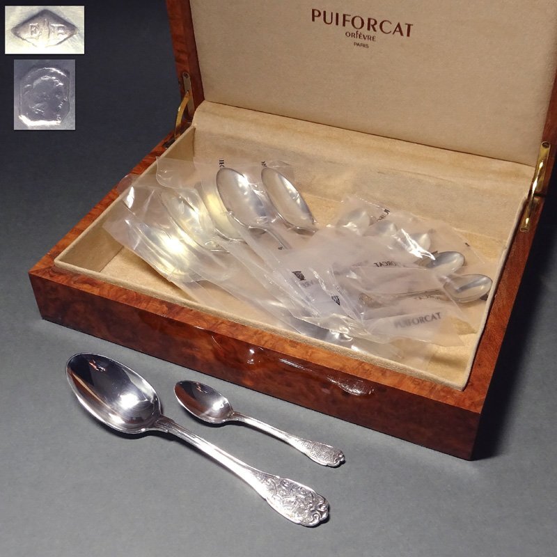 【T】GARRARD ガラード カトラリー スプーン 6本セット シルバーカラー Yahoo!オークション -「ガラード garrard」(銀製) (金属工芸)の