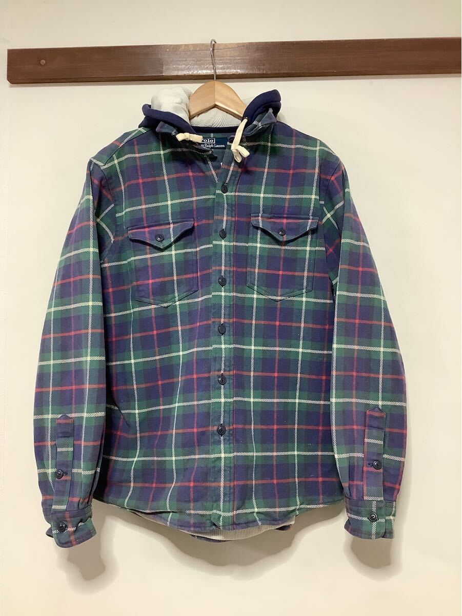 Polo Ralph Lauren フード付きネルシャツ - used&vintage box Hi