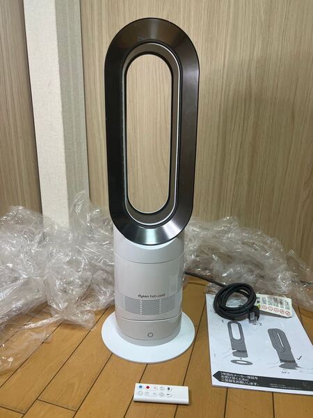 送料無料 (動作品)dyson ダイソン hot+cool ホット&クール 扇風機&セラミックファンヒーター AM09 リモコン付 (Z-30)