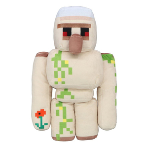 【アイアンゴーレム】MINE CRAFT マインクラフト ポピーを持ったアイアンゴーレム BIGぬいぐるみ 全高約43cm マイクラ 新品タグ付き ZK