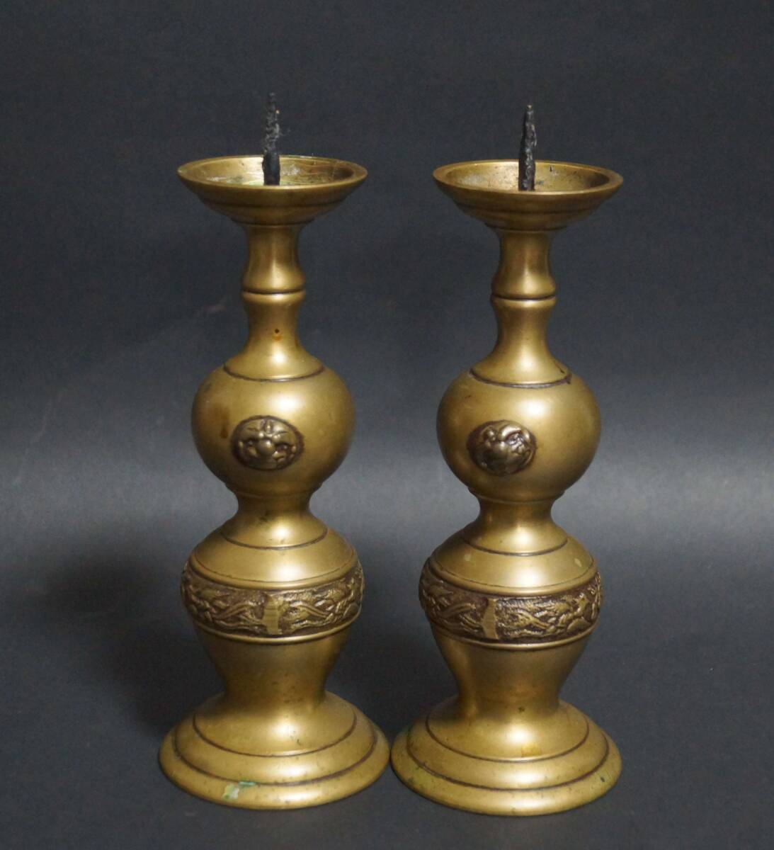 仏教美術 燭台 6つまとめ 仏具 神具 金工美術 寺院 法具 密教 仏教美術 燭台 6つまとめ 仏具 神具 金工美術 寺院 法具 密教