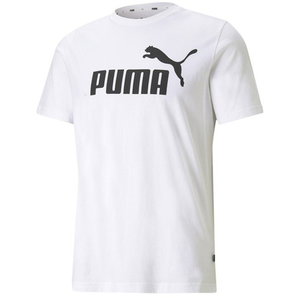 【新品】Lサイズ puma プーマ クルーネック Tシャツ 半袖 半そで ESS ロゴ 588737-02 ホワイト メンズ