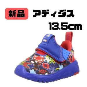 新品アディダス スニーカー スパイダーマン スリッポン 13.5cm