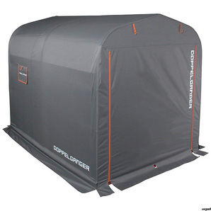 【ペグダウンできない場所でも安心して設置可能なスリムウェイト】バイクガレージ スリムサンドウェイト セット スチールフレーム