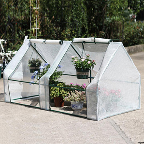 【防水とUV保護機能を備え、過度な日差しや雨から植物を守る】 ビニールハウス 温室 花園温室 植物温室 簡易温室 折りたたみ 組立