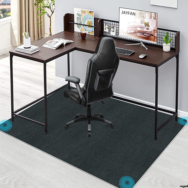 【耐久性と快適性を兼ね備えたプレミアム素材】チェアマット 100×140cm キズ防止 凹み防止 滑り止め ズレない床 丸洗い可能