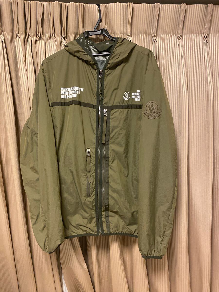 本物モンクレールGENIUSオルクホンMONCLERナイロンジャケットORKHON GIUBBOTTOパーカー長袖zipブルゾン緑カーキ4オリーブXLジーニアス正規4