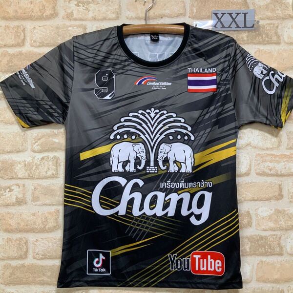 プラクティス Tシャツ チャンビール 2XL XXLサイズ NO.9 ブラック ユニフォーム サッカー