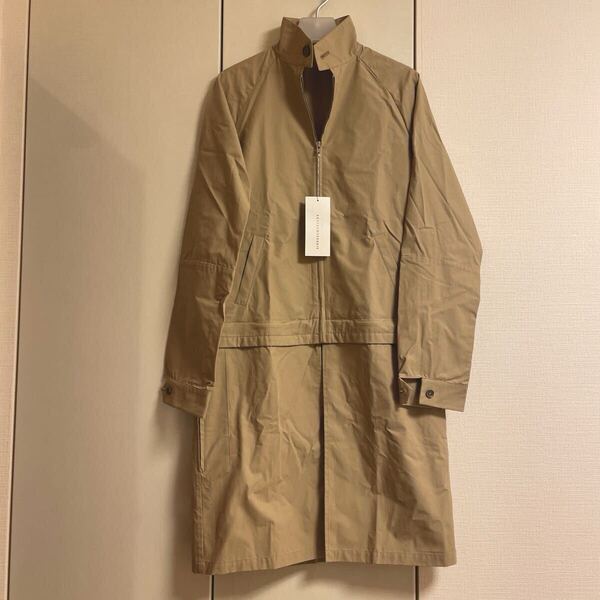 新品未使用★kostas murkudis コート★ベージュ ジップアップ トレンチコート 2way アウター ベージュ カーキ s ステンカラー