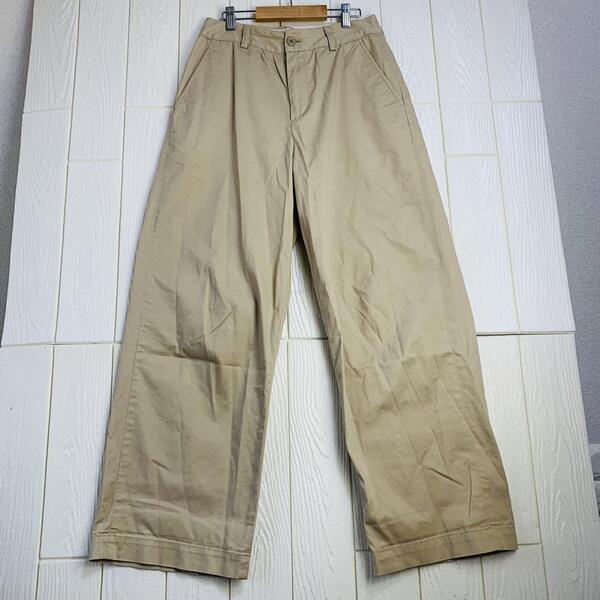 ベージュ ワークパンツ ウエスト74cm 股下30cm ユニクロ
