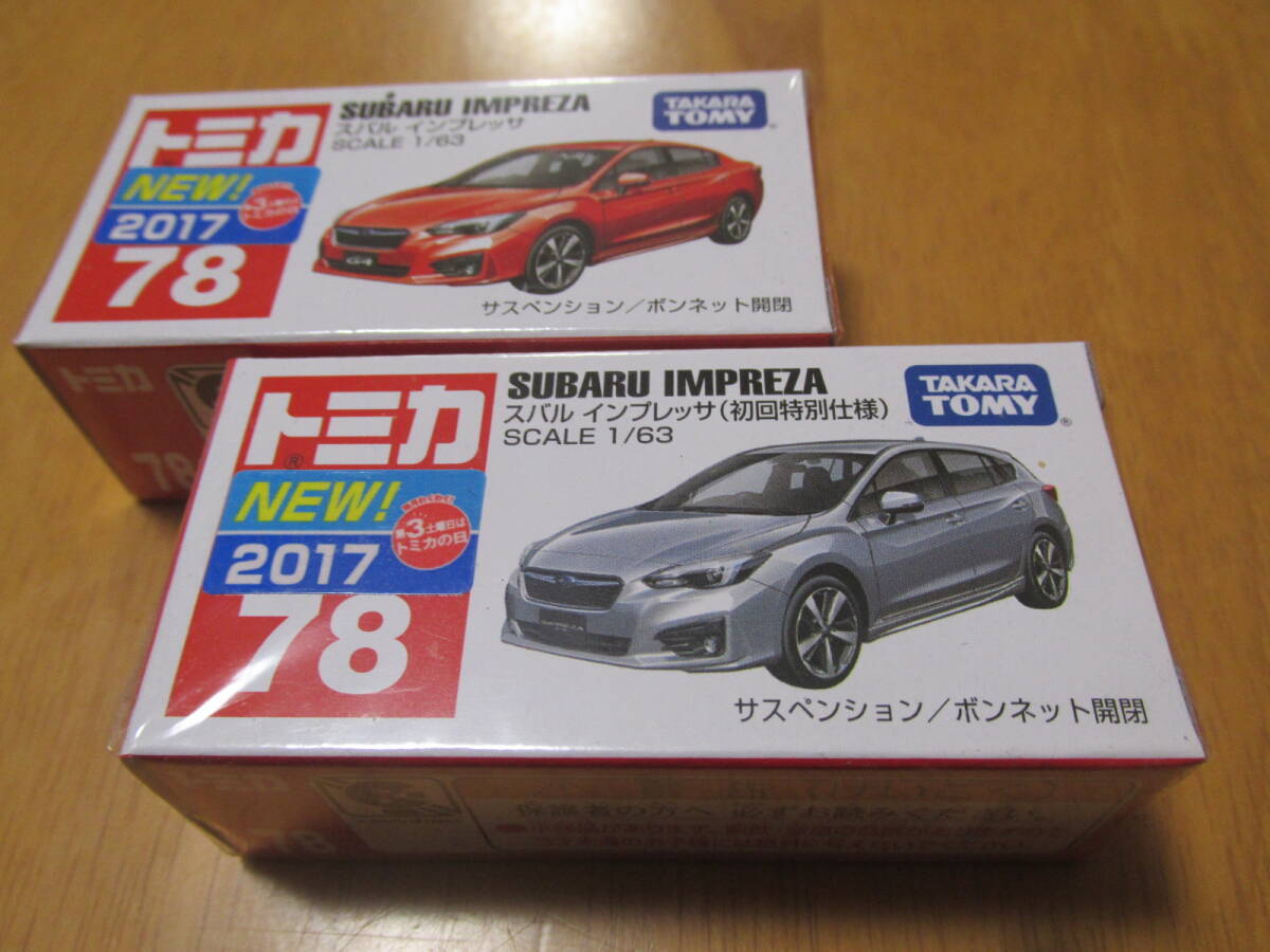 Yahoo!オークション -「トミカ no.78 スバル インプレッサ (初回