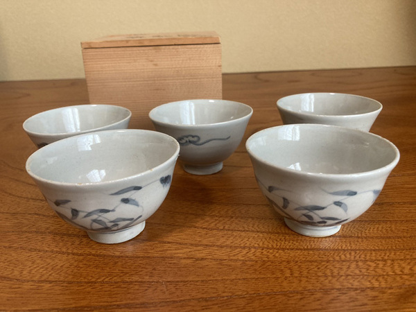 湯呑 煎茶揃 古染煎茶揃 井上規 1009