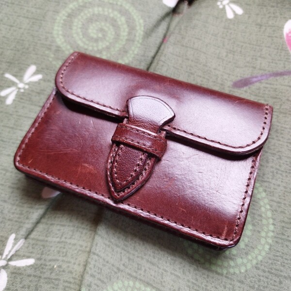 【値下げしました・最終】吉田カバン Porter 本皮革 ウォレット カードケース 廃盤希少品