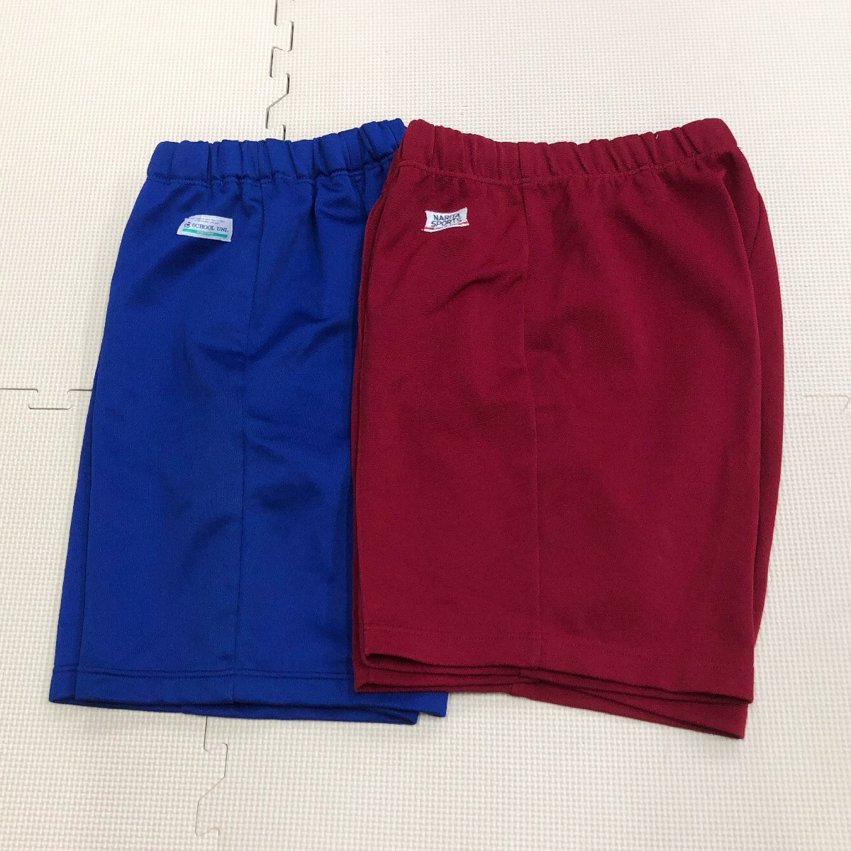 未使用レトロ ハーフパンツ 引っかき インゴム kanko 3L エンジ