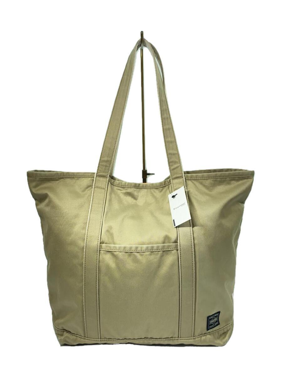 PORTER◆トートバッグ/コットン/BEG/381-05666//