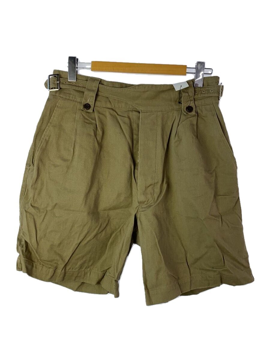 MILITARY◆ショートパンツ/4/コットン/KHK/無地//
