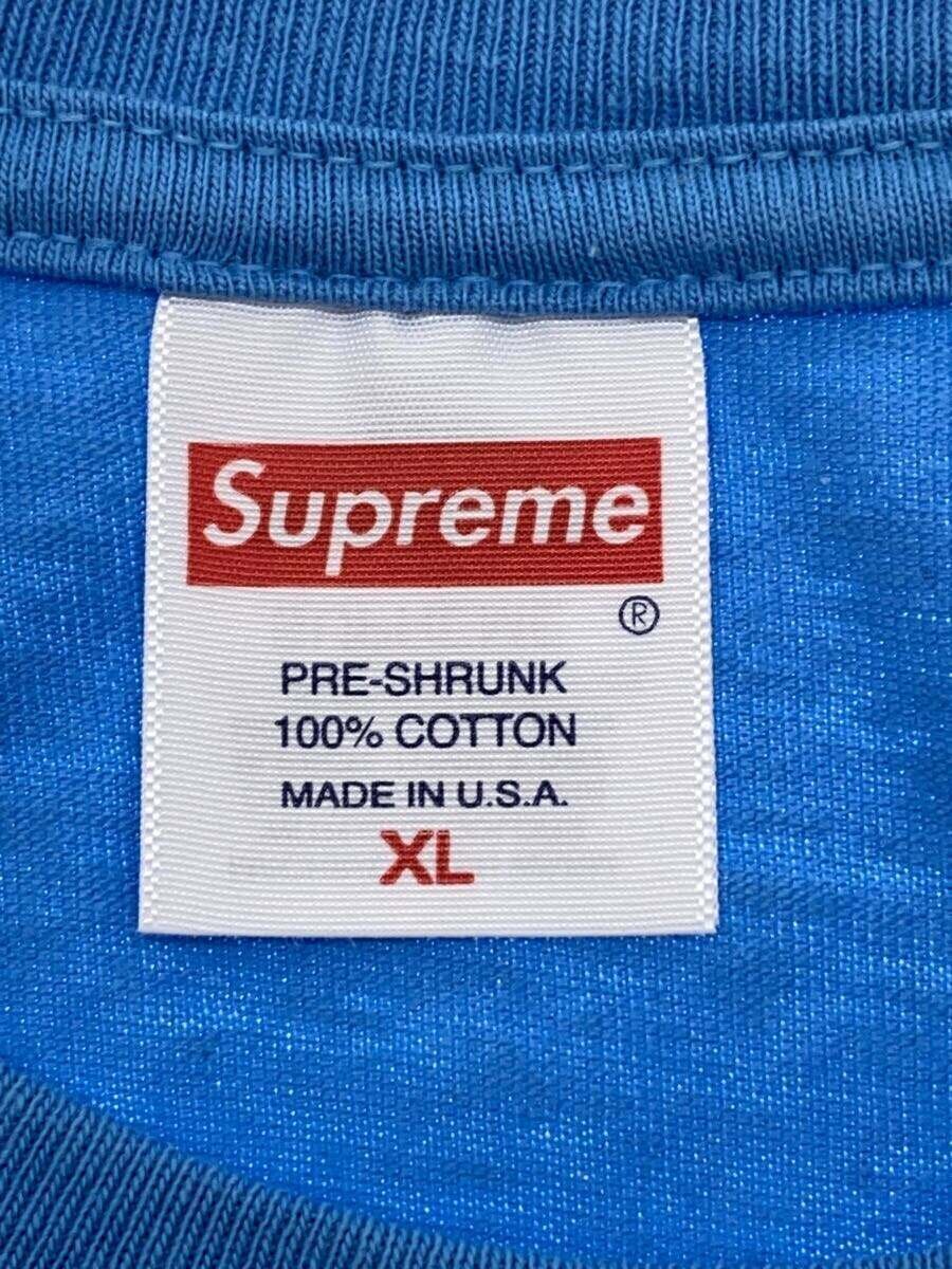Supreme◆24SS/Pinline Tee/ピンラインロゴ/Tシャツ/XL/コットン/BLU Supreme◆24SS/Pinline Tee/ピンラインロゴ/Tシャツ/XL/コットン/BLU