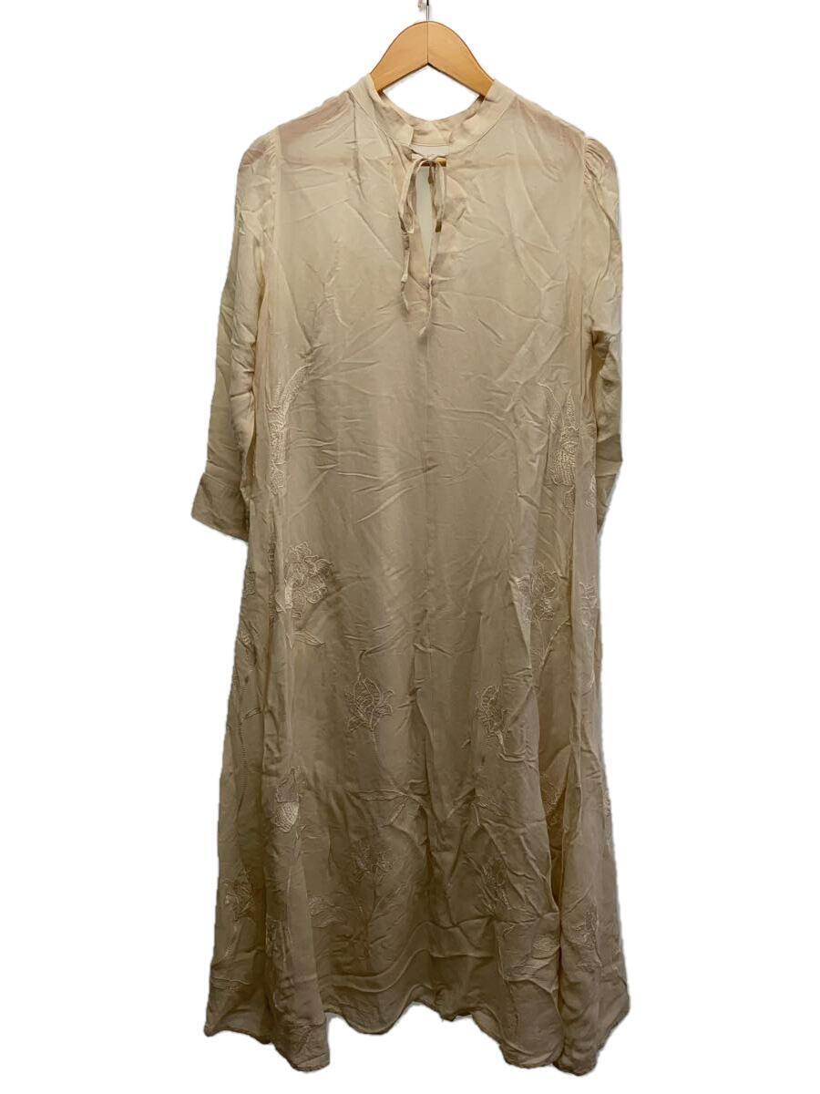 AMERI◆2WAY FLOWER GARDEN DRESS/M/レーヨン/IVO/無地/01110940761