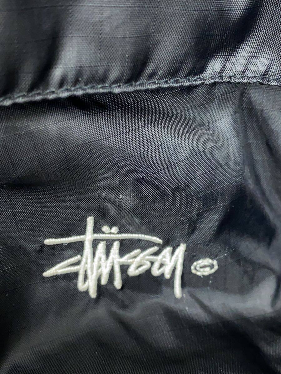 STUSSY◆90s/リップストップ/フィッシング中綿ジャケット/M/ポリエステル/ブラック// STUSSY◆90s/リップストップ/フィッシング中綿ジャケット/M/ポリエステル/ブラック//