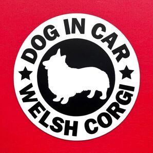 犬(コーギー)マグネット ステッカー 防水 車用【匿名配送】