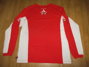 Mitsubishi Ralliart длинный футболка * long T длинный рукав прекрасный б/у размер 3L WRC* Lancer Evolution * жакет